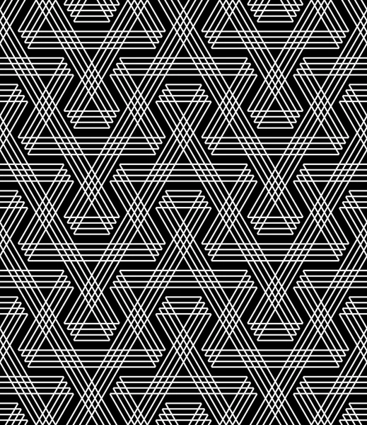 Naadloze geometrische zigzag lijnen patroon. — Stockvector
