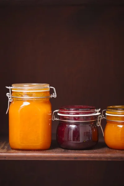 Jars of Jam — Stock Photo, Image