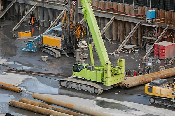 Construction site machinery — Stock Photo, Image