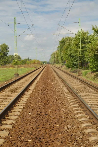 Železniční trať pár — Stock fotografie