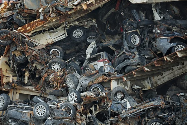 Pile of car wrecks — Stock Photo, Image