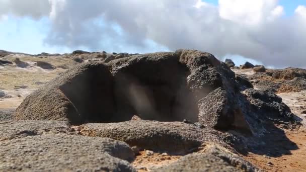 Geotermisk aktivitet på Island — Stockvideo