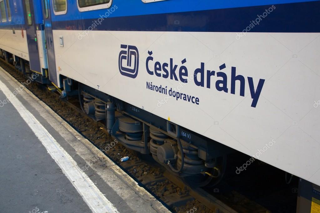 BUDAPEST, HUNGARY - MAY 20, 2016: Internation train wagon of Czech Railways about t oleave to Prague.