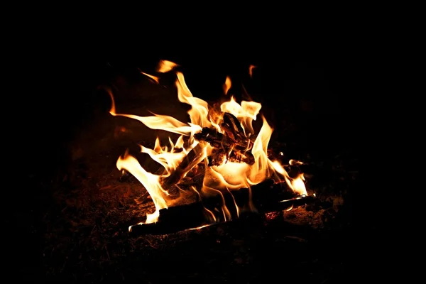 Camp Fire Flames — Stock Photo, Image