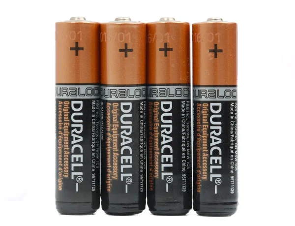 Duracell elemek beállítása — Stock Fotó