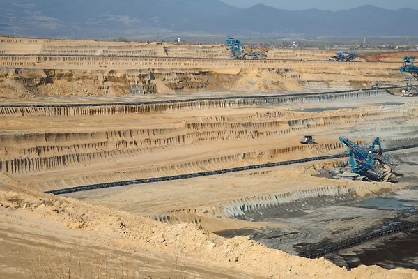 Вугільні шахти земляні роботи — стокове фото