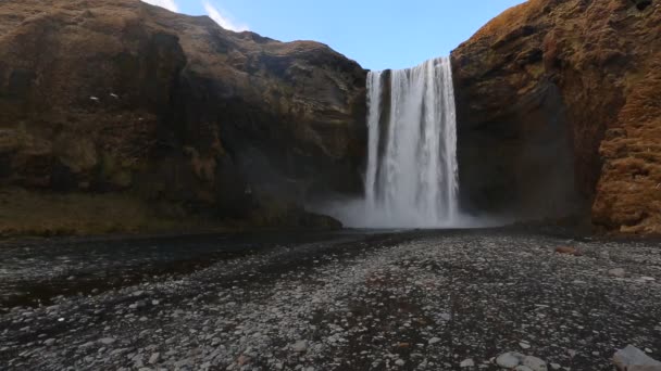 Wasserfall in Island — Stockvideo