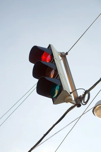 Rood verkeerslicht — Stockfoto