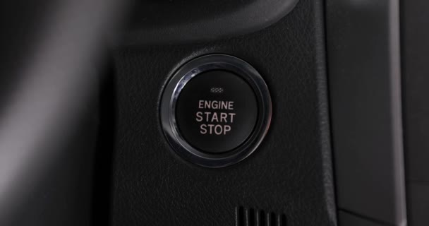 Botón de arranque del motor — Vídeos de Stock