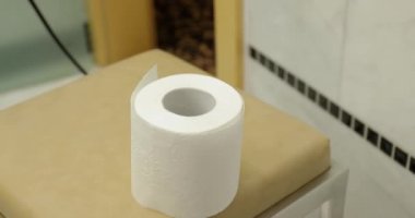 Ulaşılması zor tuvalet kağıdı rulosu.