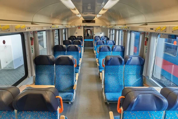 Passenger Train interior — Stock Photo, Image