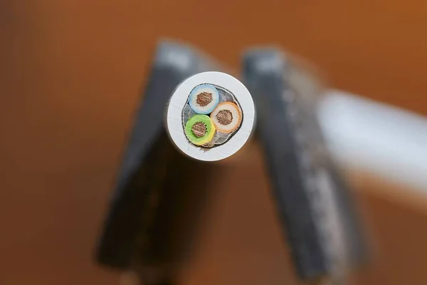 Power Cord Cross Section — Stock Photo, Image