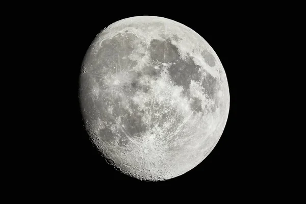 Månkratrar detaljerad närbild — Stockfoto