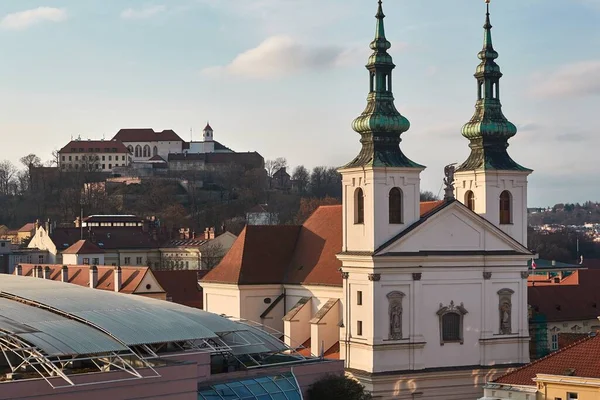 Brno şehir merkezi gözcü manzarası — Stok fotoğraf