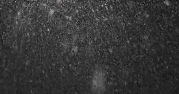 Geceleri kar yağıyor. — Stok video