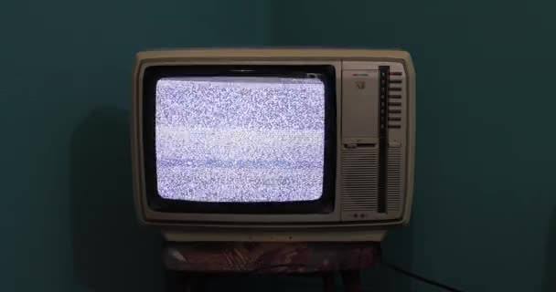 Vieux téléviseur sans signal — Video