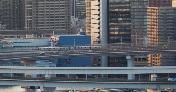 레인보우 브리지 로 가는 도오 꾜 지하철 — 비디오