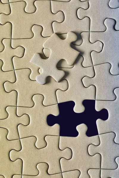 Jigsaw fundo do quebra-cabeça, quase pronto — Fotografia de Stock