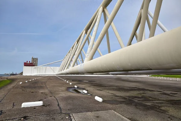 Structure of a movable flood barrier gate — Stock Photo, Image