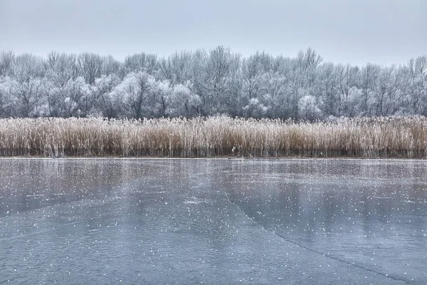 Patinage sur un lac — Photo