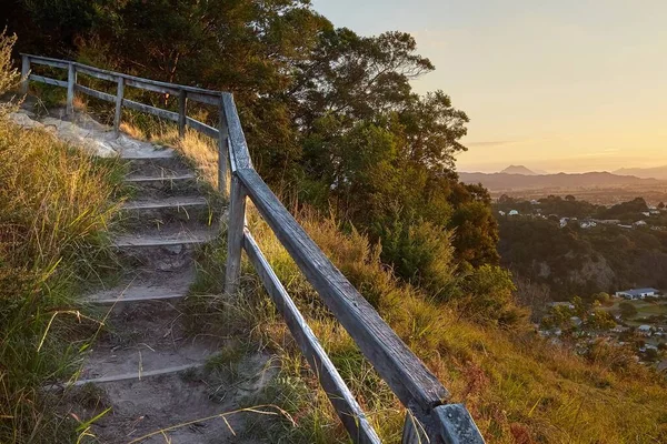 Path with stair in New Zealand — Stock Photo, Image