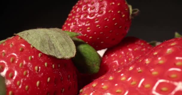 더미 탐침 렌즈 매크로 속의 딸기 — 비디오