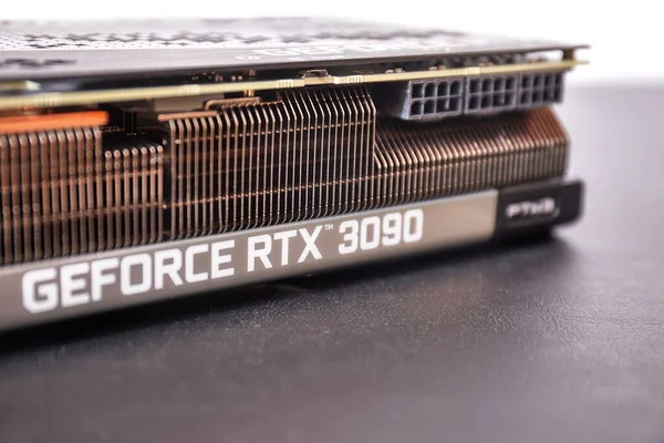 EVGA Geforce RTX 3090 Nvidia exibição GPU — Fotografia de Stock