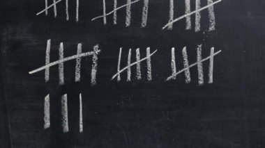 Tebeşir çizelgesi sayımı