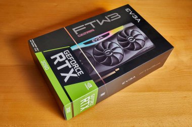 EVGA Geforce RTX 3090 Nvidia GPU box clipart