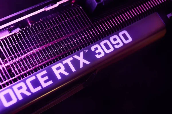Geforce RTX 3090 Nvidia GPU — стокове фото