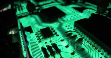 Devre kartı elektronik teknolojisi yakın çekim