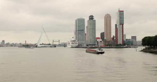Rotterdam excursión en barco turístico — Vídeos de Stock