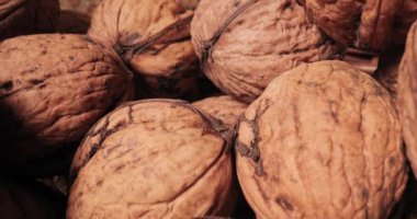 Bir yığın makro sonda mercek kamera hareketinde ceviz