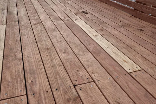 Wood deck lumber — Stock Photo, Image