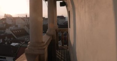 Brno şehir merkezi gözcü manzarası