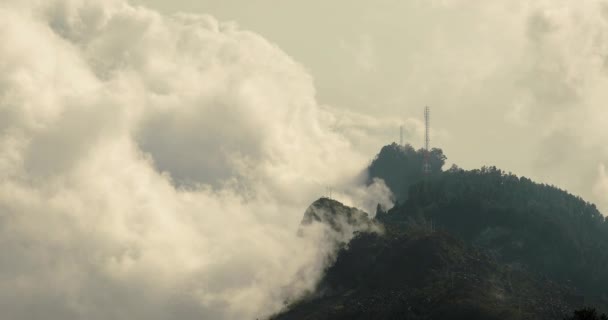 アンデス山脈を移動する雲 — ストック動画