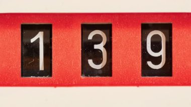 3 basamaklı mekanik sayaç tam döngü