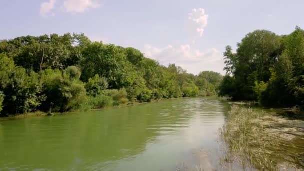 Río Danubio vista — Vídeos de Stock