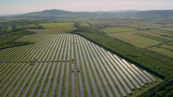 Panneau solaire parc centrale électrique — Video