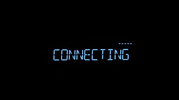 Señal de conexión en un dispositivo de control de radio tratando de conectarse — Vídeo de stock