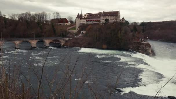 Cataratas del Rin en Suiza — Vídeos de Stock