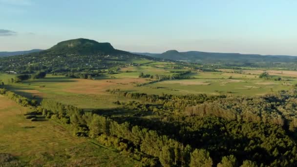 Drone paesaggio aereo a Balaton Montagne — Video Stock