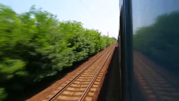 Treno viaggio — Video Stock