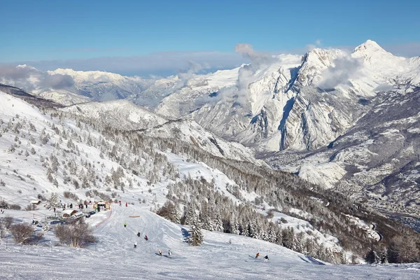 Skiën — Stockfoto