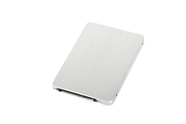 SSD drive isolated on white background