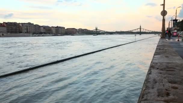 Inundação em Budapeste — Vídeo de Stock