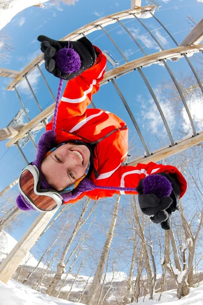 Parco giochi invernale — Foto Stock