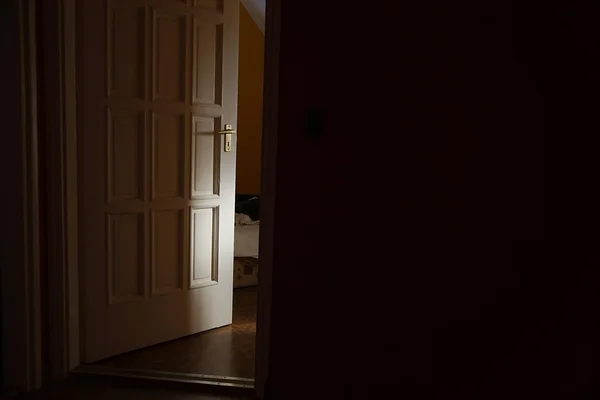 Yatak odası kapısı — Stok fotoğraf