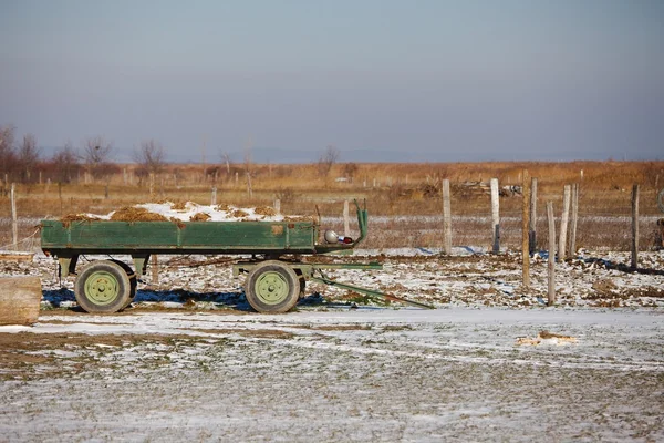 Granja en invierno — Foto de Stock