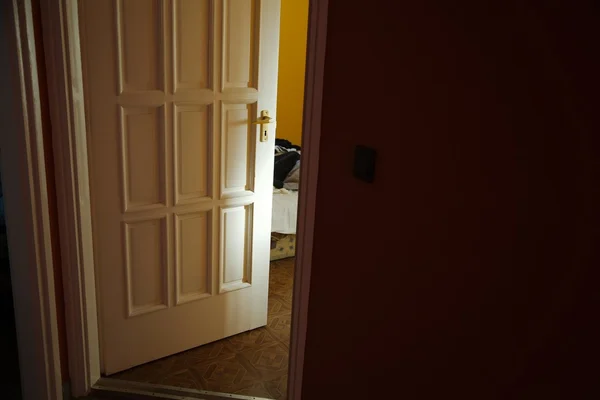 Yatak odası kapısı — Stok fotoğraf